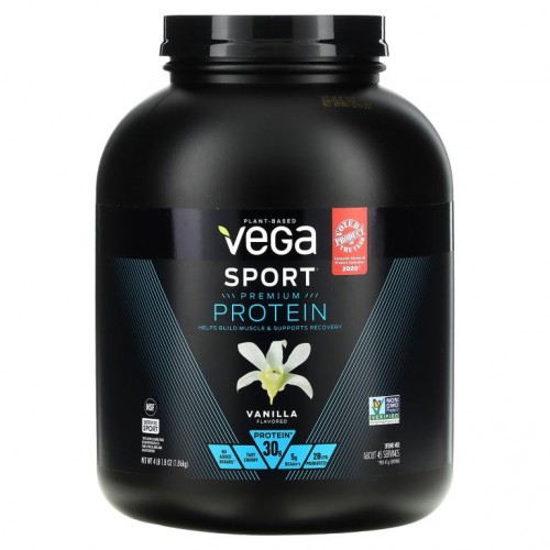 Vega, 바닐라 맛, 4 lb 1.1 oz (1.85 kg)