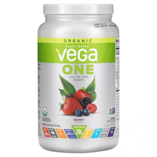 Vega, ONE, 올인원 셰이크, 베리, 688g(24.3oz)