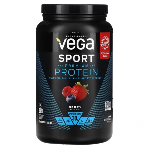Vega, Sport 퍼포먼스, 프로틴 파우더, 베리, 801g(28.3oz)