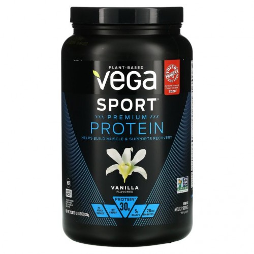 Vega, Sport 프로틴 파우더, 바닐라, 828g(29.2lb)