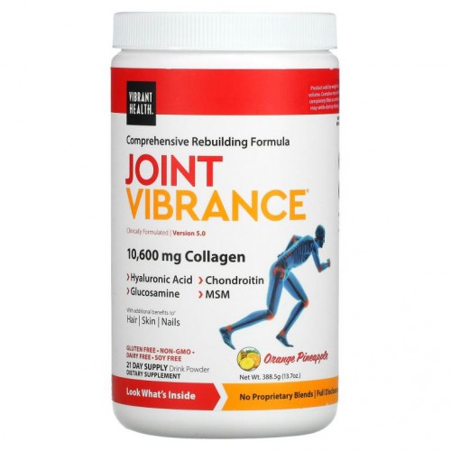 Vibrant Health, 조인트 바이브런스, 버전 4.3, 오렌지 파인애플, 12.96 oz (367.5 g)