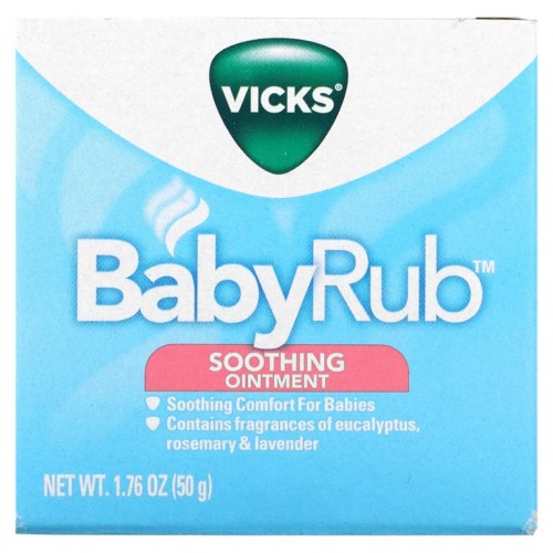 Vicks, Baby Rub, 진정 작용 연고, 50g(1.76oz)