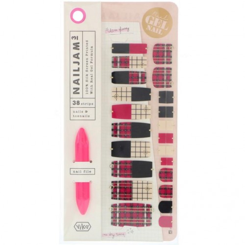 Vika Nailjam, 손톱 발톱용 젤타입 네일 스트립, 패션 위크, 38 매