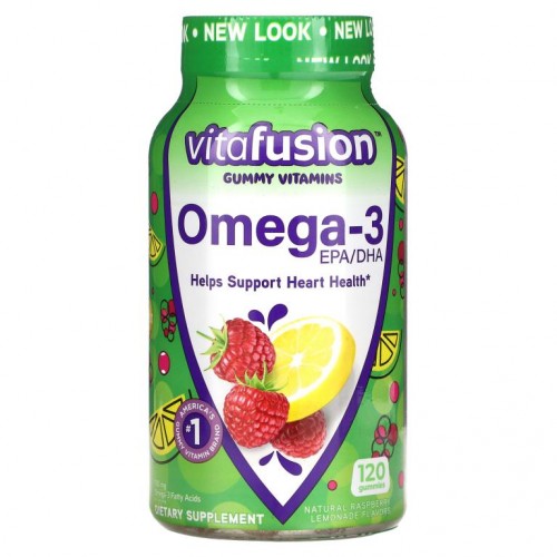 VitaFusion, 오메가-3, EPA/DHA, 120 구미젤리