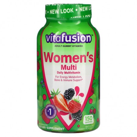 VitaFusion, 여성용 구미젤리 비타민, 천연 베리 맛, 구미젤리 150개입