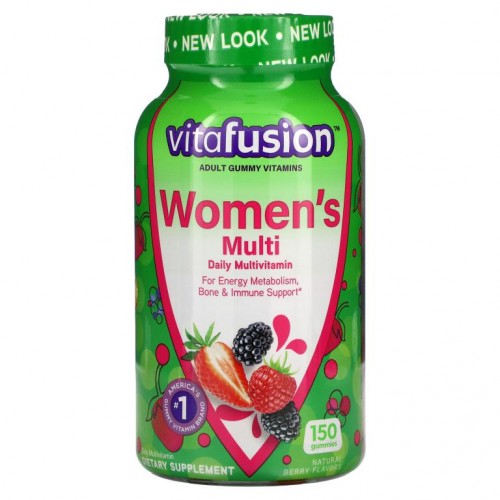 VitaFusion, 여성용 구미젤리 비타민, 천연 베리 맛, 구미젤리 150개입
