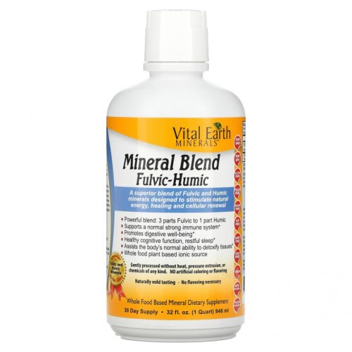 Vital Earth Minerals, 미네랄 블렌드 풀브산-휴민산, 946ml(32fl oz)