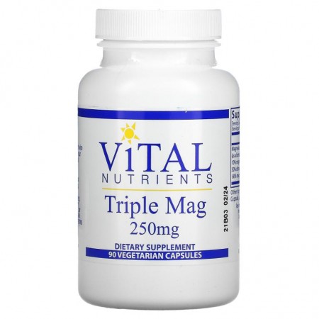Vital Nutrients, 트리플 마그네슘, 250mg, 베지 캡슐 90정