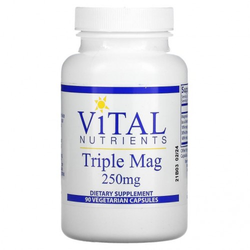 Vital Nutrients, 트리플 마그네슘, 250mg, 베지 캡슐 90정