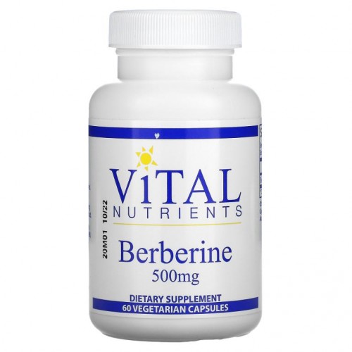 Vital Nutrients, Berberine, 500 mg, 60 Vegetarian Capsules