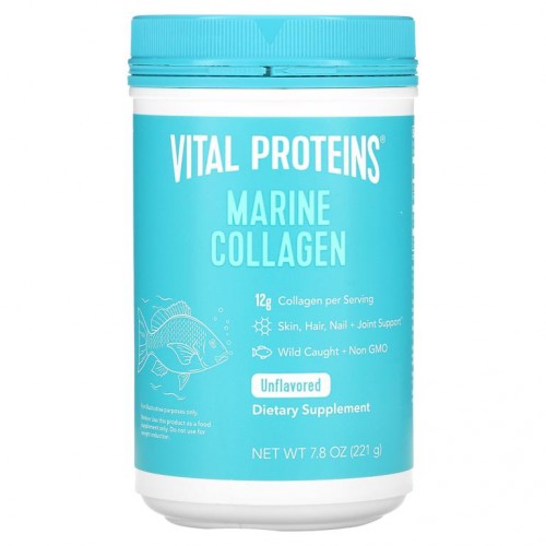 Vital Proteins, 해양 콜라겐, 자연산, 무맛, 221g(7.8oz)
