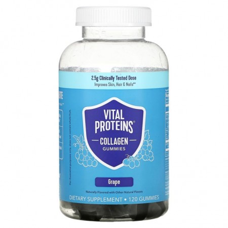 Vital Proteins, 콜라겐 구미젤리, 포도 맛, 구미젤리 120개