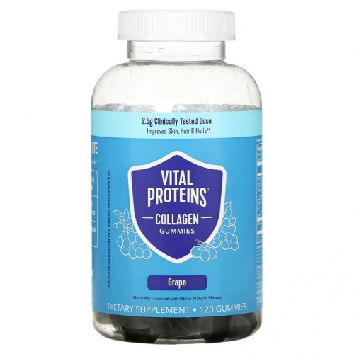 Vital Proteins, 콜라겐 구미젤리, 포도 맛, 구미젤리 120개
