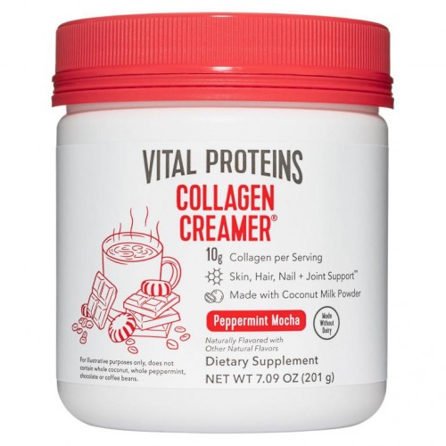 Vital Proteins, 콜라겐 크리머, 페퍼민트 모카, 201g (7.09 oz)