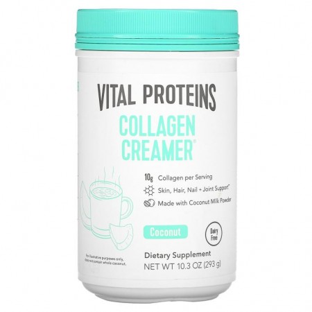 Vital Proteins, 콜라겐 크리머, 코코넛 맛, 293g(10.3oz)
