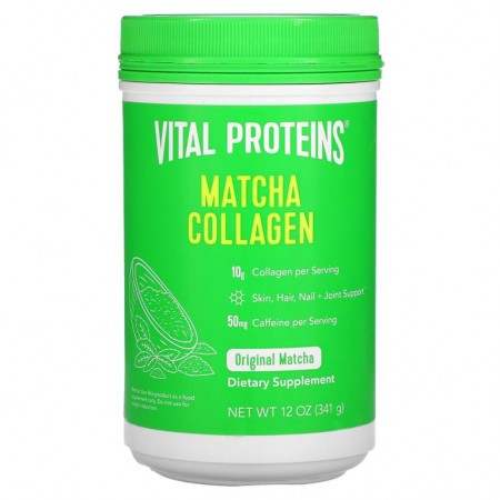 Vital Proteins, 말차 콜라겐, 오리지널 말차, 341g(12oz)