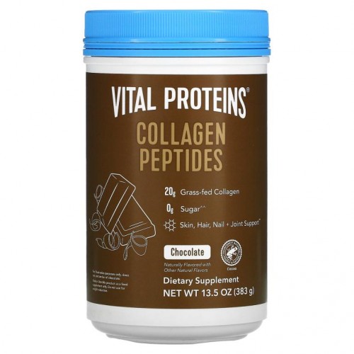 Vital Proteins, 콜라겐 펩타이드, 초콜릿 맛, 383g(13.5oz)