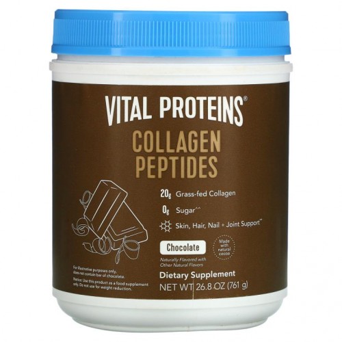 Vital Proteins, 콜라겐 펩타이드, 초콜릿, 761g(26.8oz)