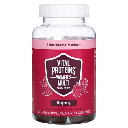 Vital Proteins, 여성 종합 구미, 라즈베리, 구미 90개