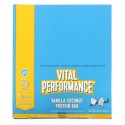 Vital Proteins, Each Vital Performance, 바닐라 코코넛 프로틴 바, 12개입, 각 55g (1.94 oz)