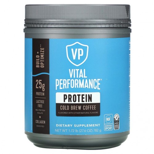 Vital Proteins, Vital Performance 프로틴, 콜드 브루 커피, 782g (1.72 lb)