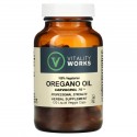Vitality Works, 오레가노 오일, 카르바크롤 70, 액상 베지 캡슐 120정
