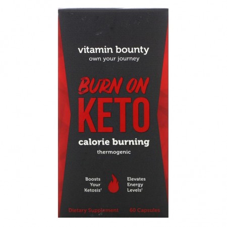 Vitamin Bounty, 번 온 케토, 칼로리 연소 발열성 보충제, 캡슐 60정