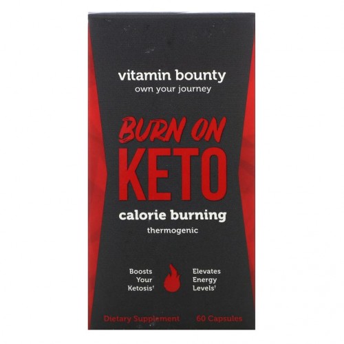 Vitamin Bounty, 번 온 케토, 칼로리 연소 발열성 보충제, 캡슐 60정
