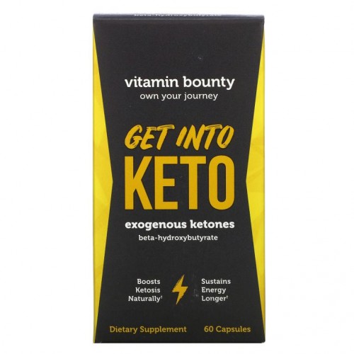 Vitamin Bounty, 겟 인투 케토, 외인성 케톤, 캡슐 60정
