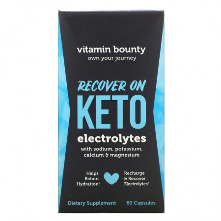 Vitamin Bounty, Recover On Keto, 전해질, 캡슐 60정