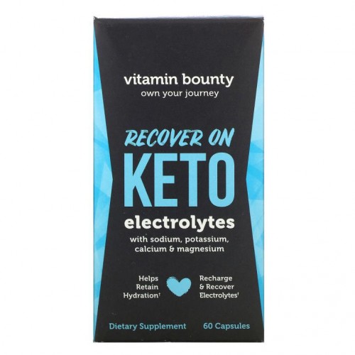 Vitamin Bounty, Recover On Keto, 전해질, 캡슐 60정