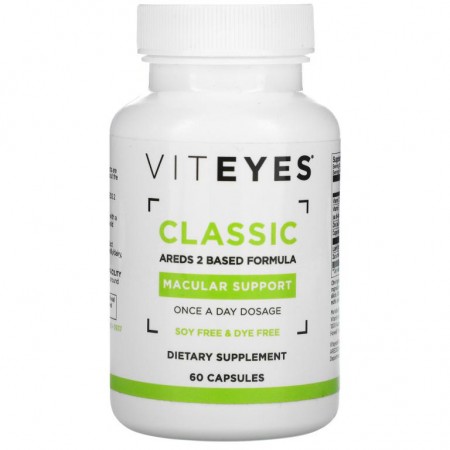 Viteyes, 클래식 매큘러 서포트, AREDS 2 기반 포뮬라, 캡슐 60정