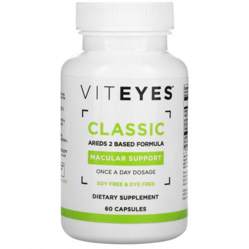 Viteyes, 클래식 매큘러 서포트, AREDS 2 기반 포뮬라, 캡슐 60정