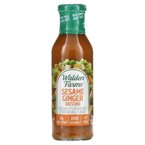 Walden Farms, 참깨 생강 드레싱, 12 액량 온스 (355 ml)