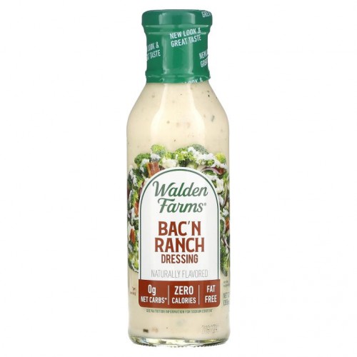 Walden Farms, 베이컨 랜치 드레싱, 12 fl oz (355 ml)