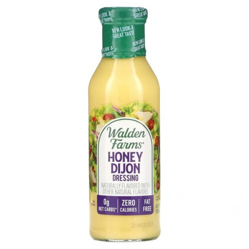 Walden Farms, 허니 디종 드레싱, 12 fl oz (355 ml)