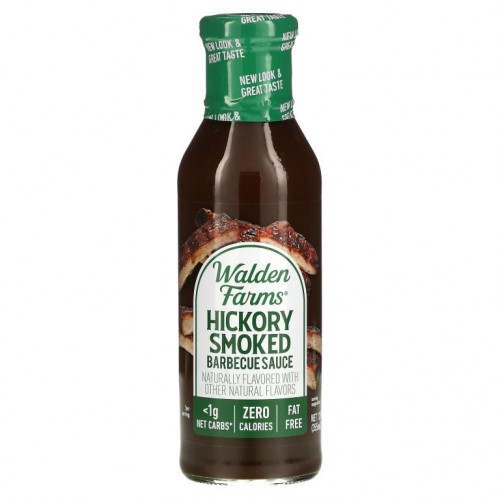 Walden Farms, 히코리 스모크 바비큐 소스, 340g(12oz)