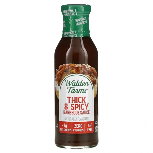Walden Farms, 진하고 매콤한 바베큐 소스, 355ml(12fl oz)