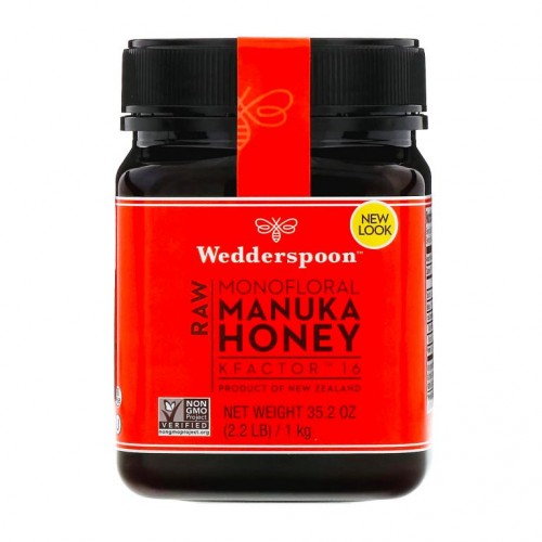 Wedderspoon, 무가공 모노플로랄 마누카 꿀, KFactor 16, 1kg(2.2lb)