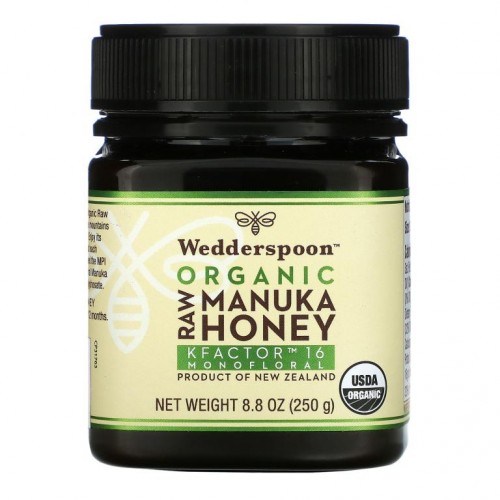 Wedderspoon, 유기농 무가공 마누카 꿀, KFactor 16, 250g(8.8oz)