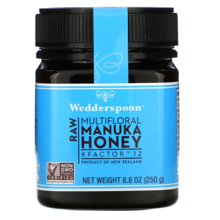 Wedderspoon, 무가공 마누카 잡화꿀, Kfactor 12, 250g(8.8oz)