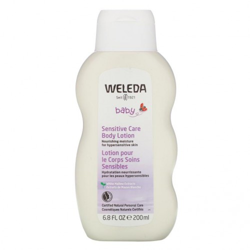 Weleda, 베이비, 민감성 케어 베이비 로션, 화이트 말로우 추출물, 200ml(6.8fl oz)