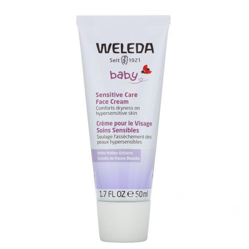 Weleda, 유아용, 센시티브 케어 페이스 크림, 화이트 멜로우 추출물, 50ml(1.7fl oz)