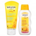 Weleda, 베이비 번들 세트, 금잔화, 2종 세트