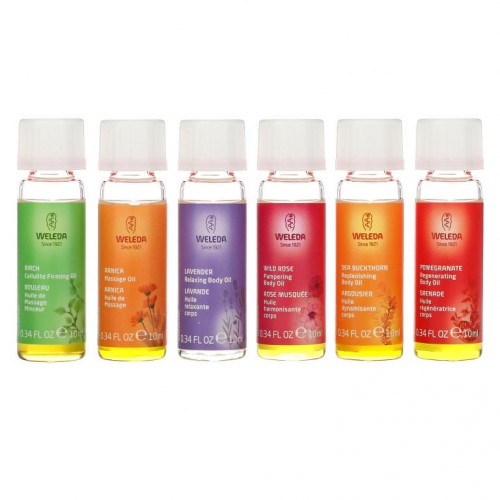 Weleda, 바디 오일,에센셜 키트, 오일 6종, (각 0.34fl oz)