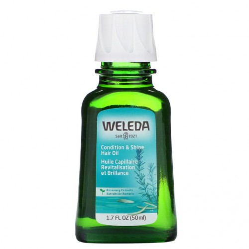 Weleda, 컨디션 & 샤인 헤어 오일, 로즈메리 추출물, 50ml(1.7fl oz)