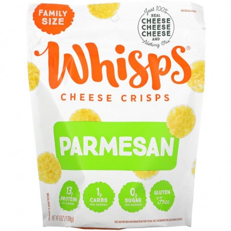 Whisps, 파마산 치즈 크리스프, 패밀리 사이즈, 170g(6oz)