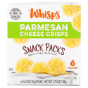 Whisps, 파르메산 치즈 크리스프, 스낵 팩, 파우치 6개, 개당 18g(0.63oz)