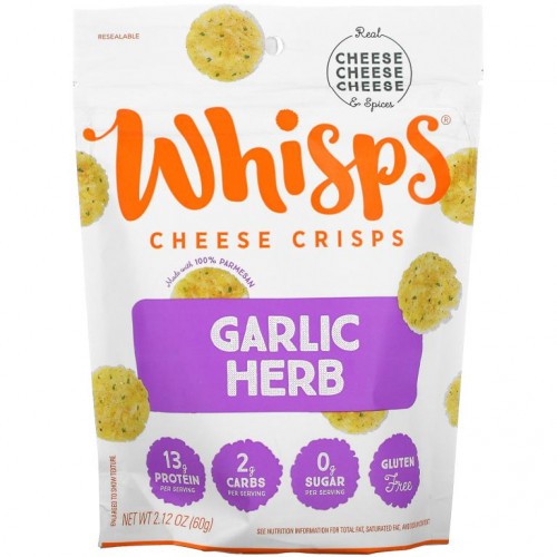 Whisps, 갈릭 허브 치즈 크리스프, 60g(2.12oz)