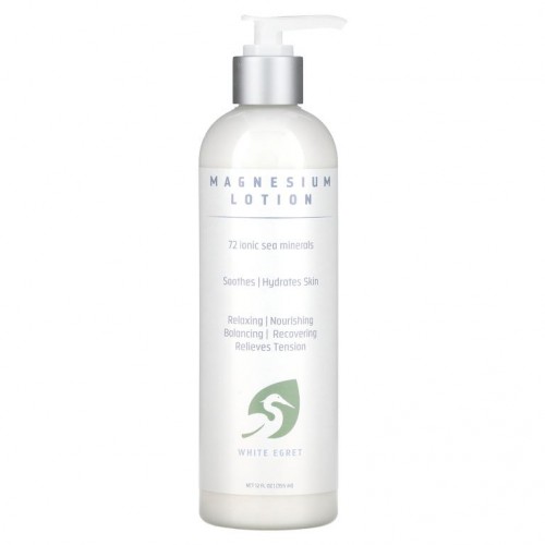 White Egret Personal Care, 마그네슘 로션, 355ml(12fl oz)